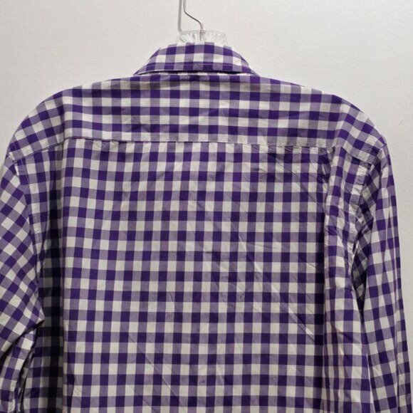 J. Crew Medium Long Sleeve Casual Button Shirt - Purple & White - Picture 10 of 14